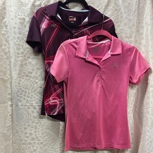 11. Bundle of 2 puma golf shirts - XS & SM